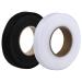 2 Rolls 140 Yards Iron on Hem Tape Fabric Fusing Hemming Tape Wonder Web Adhesive Hem Tape forfor Pants Clothes Jeans DIY Garment Sewing Accessories Each 70 Yards, 2 Pack 1/2 Inch(Black + White)