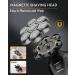 Kibiy 7D Detachable Electric Head Shaver for Men - Cordless Waterproof Bald Head Shaver with Display & Type-C Charge - Buy Online on GoSupps.com