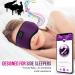 Bluetooth Sleep Mask - 100% Darkening Washable Headphones for Travel Nap Yoga - Light-Blocking Sleeping Glasses with Microphone (Purple/Violet) - Buy Online on GoSupps.com