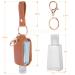 Small Reusable Hand Sanitizer Holder with Flip Cap - 30ml/1oz Travel Size Bottle for Soap, Shampoo, Lotion - Refillable Keychain Containers (2 Black) - Buy Online on GoSupps.com