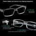 Shop LUR Reading Glasses 6 Pack - Comfort Plastic Readers with Spring Hinge Clear Transparent 2.0x - Stylish & Durable International Shipping Available - Buy Online on GoSupps.com