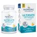 Nordic Naturals Ultimate Omega Lemon Flavor - 1280 mg Omega-3 - 60 Soft Gels - Non-GMO - 30 Servings