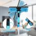 KHZSPP Window Squeegee Kit 2 in 1 Cleaning Squeegee Kit Rotatable Double Sides Window Washing Kit for Window Car Shower Glass Door Mirror Indoor Outdoor(Blue) - Buy Online on GoSupps.com