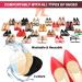WLLHYF 3 Pairs Metatarsal Pads - Non-Slip Ball of Foot Cushions for High Heels - Reusable Gel Inserts for Foot Pain Relief - Skin Color, Black, Transparent - Buy Online on GoSupps.com