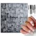 LoveOurHome 600pc Medium Square Fake Nail Tips Full Cover Clear Acrylic False Nails Short Soft Gel X Nail Art Tips Artificial Fingernails for Salon and Home Nail Manicure Design