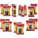 Divella DIVELLA Family Kit 12 packs of 500g pasta (butterflies ears knives rolls spaghetti restaurants tofe) + 3 bottles of tomato paste 640 g
