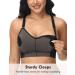 HOFISH Women's Padded Pumping Sports Bra - Medium Support Racerback for Yoga & Exercise, Seamless High Impact Athletic Bra in Black/Cameo - Size L - Buy Online on GoSupps.com