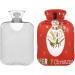 Cozy Snowman Motif Hot Water Bottle | 2L Fleece Cover for Hot & Cold Therapy - International Shipping Available - Buy Online on GoSupps.com