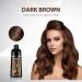 500ml Dark Brown Hair Color Shampoo | Natural Herbal Formula | 3-in-1 Hair Dye | Permanent Coloring in Minutes | 17.6 Fl Oz - For Men & Women - Buy Online on GoSupps.com