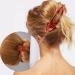 Aileam 6PCS Flat Claw Clip French Concord Hair Clip Set for Women - Large Grip Hair Accessories for Thick & Thin Hair - Clear Brown and Black - Buy Online on GoSupps.com