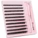 DIY Lash Extension Kit - 200pc D Curl Volume Cluster Lashes with Bond, Seal, and Tweezers | Home Application Individual Eyelash Extensions - 50D Kit - Buy Online on GoSupps.com