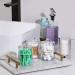 Aozita Qtip Holder Set - Clear Plastic Storage for Cotton Balls Swabs Pads & Dental Floss - 4 Pack 10oz Organizers for Bathroom & Makeup - Buy Online on GoSupps.com