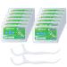 Dental floss dental 600 pieces of dental floss stick with toothpick holder tooth wire/dental care interdental flossers with y-form design disposable dental stick sticks/tooth cleaner sticks (600PCs) 600PCs 0.08 m (12 pack)