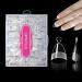 SITELENABY 600pcs Half Cover Short Almond Nail Tips Extra Short Almond Soft Gel Nail Tips Pre-designed Nails for Professional Salon 12 Size short half almond