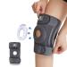 MAYKI Knee Support Men 1 PCS Adjustable Knee Support Brace for Men/Women with Patella Gel Pad Breathable Knee Supports for Arthritis/Ligament Damage Knee Brace for Running/Weight Lifting One Size Grey 1