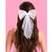 xo Fetti Pearl White Hair Bow Bachelorette Party Decorations - Bride to Be Bridal Shower Gift & Bridesmaid Favors - Buy Online on GoSupps.com