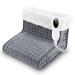 Bute foot warmers of electrical foot warmer with washable inner lining 30-60 fast warming and 10 adjustable temperature levels electrical foot heating with intelligent timer settings dark gray