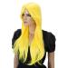 CAISHA 70cm Per cke Kiara Fasching Karneval Cosplay Party Per cke Kiara Langhaar Gelb PHK5 gelb #C2B PHK5