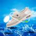 Yytcsjz Womens Diabetic Slippers Air Cushion Lightweight Walking Shoes - Blue - 25.5cm Wide for Edema Arthritis Fasciitis Swollen Feet - Buy Online on GoSupps.com