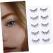 minkissy 5 Pairs False Eyelashes Eyelash Glue False Lashes Handmade Eyelashes Elf Eyelashes Artificial Eyelashes Wispy Eyelashes Cosmetic Eyelashes Tool Artificial Fiber Cross Section 3d - Buy Online on GoSupps.com