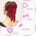 Red Hair Bow Hair Clip Hair Bows for Women Big Bowknot Hairpin French Hair Clips with Long Ribbon Solid Color Hair Barrette Clips Soft Satin Silky Hair Bows for Women Girls(Red-1pc) - Buy Online on GoSupps.com