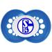Buy MAM Football Schnuller Set of 2 | FC Schalke Baby Pacifiers | Tooth-Friendly Skinsoft Silicone 6-16 Months - Buy Online on GoSupps.com