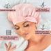 100% Mulberry Silk Sleep Cap | Breathable & Adjustable Silk Bonnet for Women | Pink Silk Hair Wrap | Curly Hair Night Cap - Buy Online on GoSupps.com