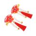 Beaupretty Tassel Hairpin 1 Pair Hair Accessories Flower Hair Accessories Billed Hair Clips Hair Clips Tassel Hairpins Tassel Hair Clip Antiquity Tassel Hair Clip Clip Hair Clamp