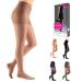 mediven sheer & soft for Women, 20-30 mmHg Panty Closed Toe Compression Stockings, Natural, III-Standard Natural III