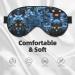 Blue Christmas Snowflake Print Double-Sided Eye Mask Soft and Light Blocking for Enhancing Sleep Quality - Buy Online on GoSupps.com