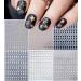 6 Sheets 3D Glitter Star Nail Stickers - Gold, Silver, White, Black - DIY Manicure Nail Art Decoration - Buy Online on GoSupps.com