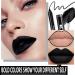 Buy Waterproof Goth Liquid Lipstick & Lip Liner Set | Dark Black Green Brown - Longlasting Matte Stain for Halloween Makeup & Cosplay - Buy Online on GoSupps.com