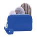 Waschies Zero Waste Bag XL "Magic Blue" including Travel Bag Blue with removable key rings peeling pad slowdown and cleaning pad and toner pad
