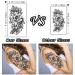 Yazhiji 49 Large Flowers Butterflies Crown Temporary Tattoos - Waterproof Fake Tattoos for Women, Girls, Kids, and Adults - Buy Online on GoSupps.com