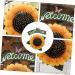 Zerodeko Strawberry Decor 1pc Wall Decoration Metal Outdoor Decor Welcome Hanging Sign Outdoor Wedding Decorations Garden Welcome Board Adornment Retro Decor Sunflower The Sign Acrylic - Buy Online on GoSupps.com