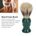 Premium Men's Shaving Brush - Wooden Handle Soft Hair Rich Foam & Easy Clean for Smooth Shave - Buy Online on GoSupps.com