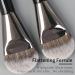 Enzo Ken Flat Foundation Brush | Large Liquid Makeup Brush for Blusher Bronzer & DIY Facial Masks - 6.5in Wide Cream Contour Brush - Buy Online on GoSupps.com