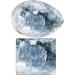Mookaitedecor Natural Celestite Healing Crystal Cluster Geode Druzy Stone | Blue Raw Crystal | Reiki Gemstone Specimen Home Decor | 1pc Celestite (220-300g) - Buy Online on GoSupps.com