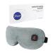 Cordless Heated Eye Mask for Dry Eyes Warm Eye Compress for Blepharitis Styes 3 Heat Levels Washable 1000mAh Rechargeable Travel(Grey)