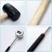 Petyoung Coconut Opener Tool Set Stainless Steel Coconut Opener with Rubber Hammer Lightweight and Easy to Carry Super Safe and Easy to Open Young Coconuts Tool - Buy Online on GoSupps.com