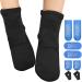 MEDLOT Foot Ankle Ice Pack Cooling Socks with 6 Reusable Gel Packs and Strap Hot Cold Therapy Compression Wrap for Heel Pain Achilles Tendonitis Relief Plantar Fasciitis Swelling Sprain