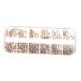FRCOLOR 2 Boxes Nail Art Flat Drill Crystal Nail Gems Rhinestones Nail Flatback Nail Rhinestones Nail Art Gems Nail Jewels Rhinestones Nails Gems Diamond Manicure Tools Glass