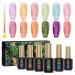 SEISSO Jelly Gel Nail Polish  Transparent Nude Gel Nail Polish  6 Colors Sheer Pink Red Jelly Gel Polish Set  Nail Art Salon DIY at Home Jelly Polish Gel Kit Gifts for Girls Women