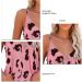Sleeveless Top Trendy V Neck Leopard Print Polyester Comfortable Women Spaghetti Strap Top for Leisure Outing (M) - Buy Online on GoSupps.com