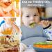 Lookka Baby Weaning Set - 4 Pcs Silicone Feeding Set for Babies and Toddlers - BPA Free - Blue - Buy Online on GoSupps.com