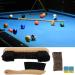 Set of 4 Pool Table Cleaning Tools with Cue Shaft Cleaner Cloth and Billiard Cue Chalk - Pool Table Accessories for Billiards, Rail Brush Included - Buy Online on GoSupps.com