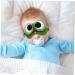 Gogogmee 1 Piece Cute Gel Frog Eye Mask Blackout Sleeping Mask for Adults Lightweight Breathable for Home Camping 18X9X5CM Dark Green - Buy Online on GoSupps.com