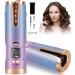 Automatic Curling Iron Cordless Auto Hair Curler Rotating Curling Iron with 5200 mAh Battery Adjustable Temperatures & Timers Hair Crimper for Women. (Multicolored)