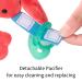Baby Newborn Pacifier with Lobster Pacifier Holder - Soothie Infant Pacifiers - Ages 3-12 Months - Comfort Binky with Plush Toy - Buy Online on GoSupps.com