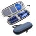 Helweet insulin cooling bag travel pocket insulin pen cooling bag diabetic medication bag bag portable cooler pocket bag for medication thermal pocket blue (not contained cooling packs)